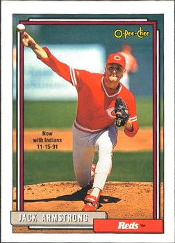#77 Jack Armstrong - Cleveland Indians - 1992 O-Pee-Chee Baseball