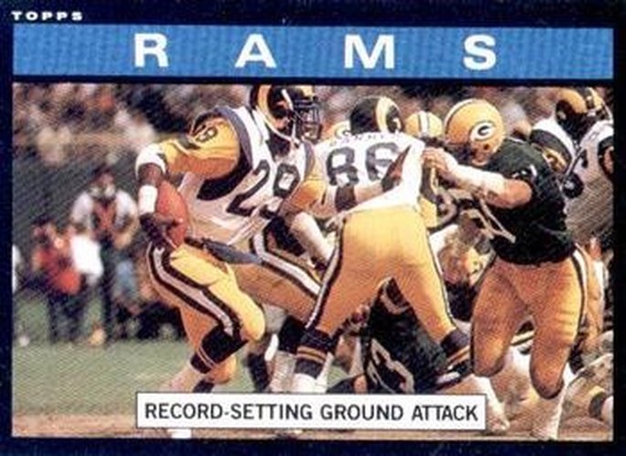 #77 Rams Team Leaders - Los Angeles Rams - 1985 Topps Football
