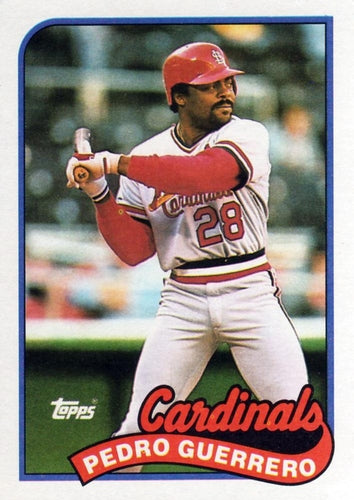 #780 Pedro Guerrero - St. Louis Cardinals - 1989 Topps Baseball
