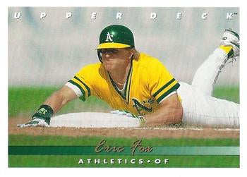 #781 Eric Fox - Oakland Athletics - 1993 Upper Deck Baseball
