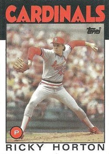 #783 Ricky Horton - St. Louis Cardinals - 1986 Topps Baseball