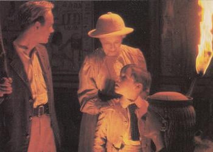 #7 Ned, Indy and Helen discover a life-sized, pa - 1992 Pro Set Young Indiana Jones