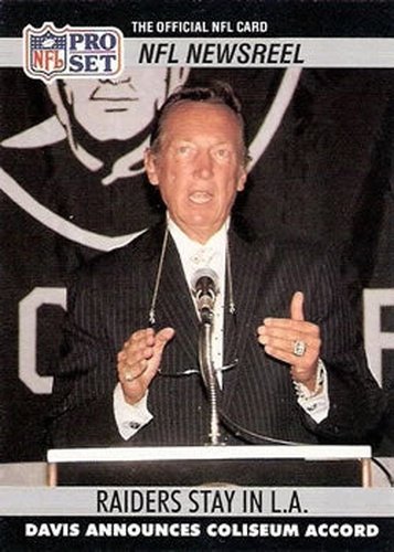 #786 Al Davis - Los Angeles Raiders - 1990 Pro Set Football