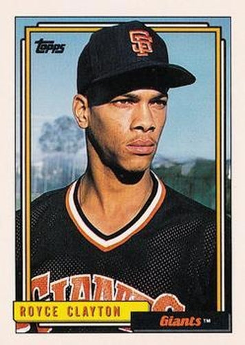#786 Royce Clayton - San Francisco Giants - 1992 Topps Baseball