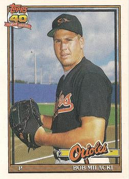 #788 Bob Milacki - Baltimore Orioles - 1991 Topps Baseball