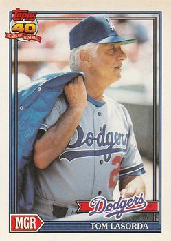 #789 Tom Lasorda - Los Angeles Dodgers - 1991 O-Pee-Chee Baseball