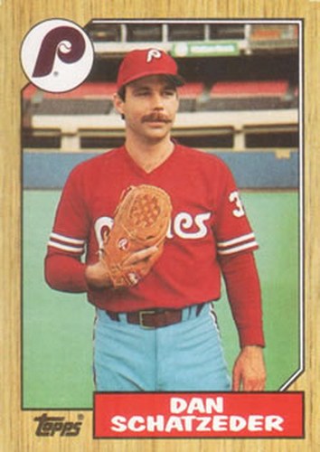 #789 Dan Schatzeder - Philadelphia Phillies - 1987 Topps Baseball
