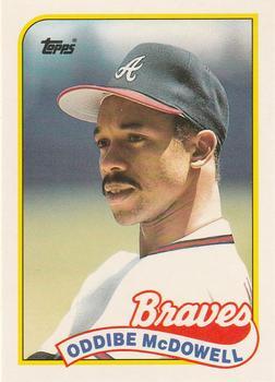 #78T Oddibe McDowell - Atlanta Braves - 1989 Topps Traded Baseball