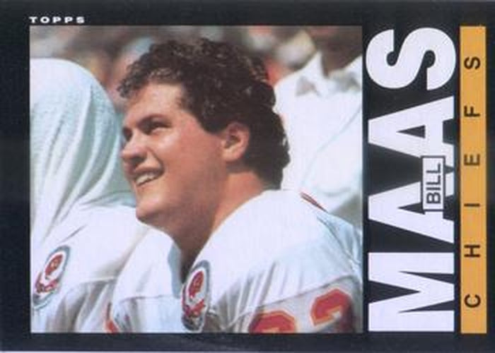 #278 Bill Maas - Kansas City Chiefs - 1985 Topps Football