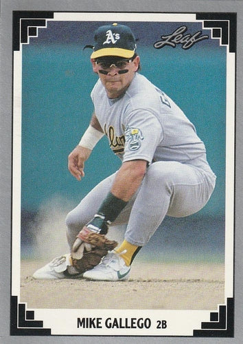 #78 Mike Gallego - Oakland Athletics - 1991 Leaf Baseball