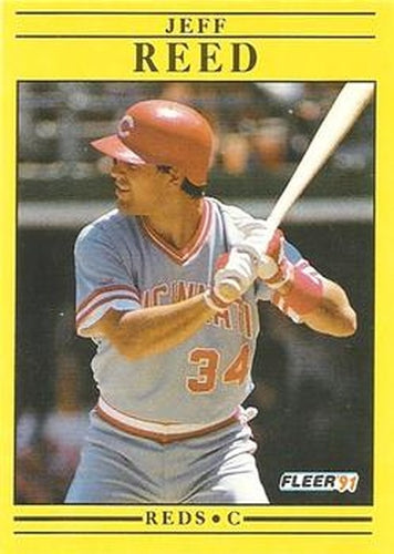 #78 Jeff Reed - Cincinnati Reds - 1991 Fleer Baseball