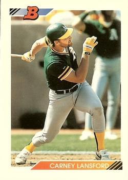 #78 Carney Lansford - Oakland Athletics - 1992 Bowman Baseball