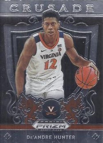#78 De'Andre Hunter - Virginia Cavaliers - 2019 Panini Prizm Draft Picks Basketball