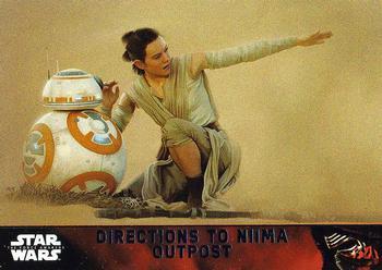 #78 Directions to Niima Outpost - 2015 Topps Star Wars The Force Awakens