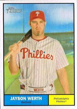 #78 Jayson Werth - Philadelphia Phillies - 2010 Topps Heritage Baseball