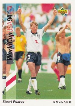 #78 Stuart Pearce - England - 1993 Upper Deck World Cup Preview English/Spanish Soccer