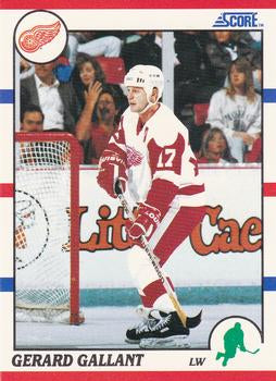 #78 Gerard Gallant - Detroit Red Wings - 1990-91 Score Hottest and Rising Stars Hockey