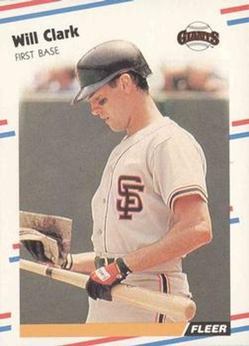 #78 Will Clark - San Francisco Giants - 1988 Fleer Baseball
