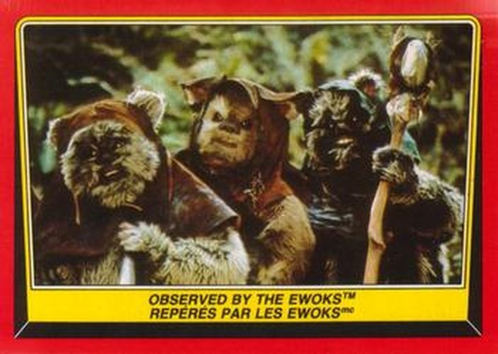 #102 Observed by the Ewoks - 1983 O-Pee-Chee Return Of The Jedi