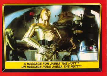 #17 A Message for Jabba the Hutt - 1983 O-Pee-Chee Return Of The Jedi