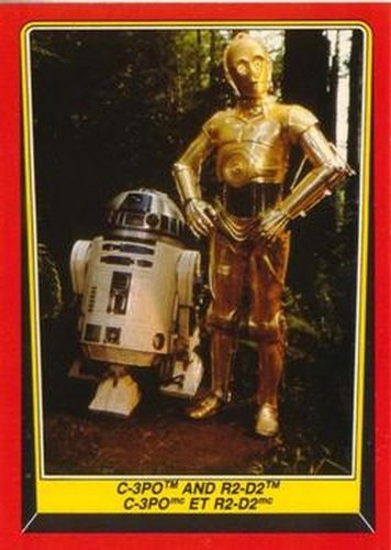 #8 C-3PO and R2-D2 - 1983 O-Pee-Chee Return Of The Jedi