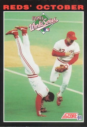 #795 Barry Larkin / Chris Sabo WS - Cincinnati Reds - 1991 Score Baseball