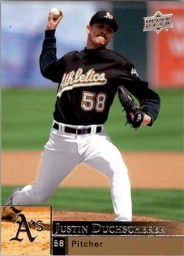 #795 Justin Duchscherer - Oakland Athletics - 2009 Upper Deck Baseball
