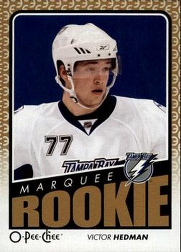 #797 Victor Hedman - Tampa Bay Lightning - 2009-10 O-Pee-Chee Hockey