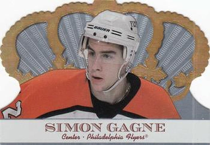 #79 Simon Gagne - Philadelphia Flyers - 2000-01 Pacific Crown Royale Hockey