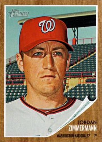 #79 Jordan Zimmermann - Washington Nationals - 2011 Topps Heritage Baseball
