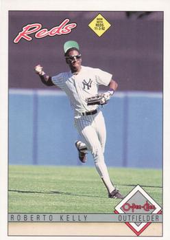 #79 Roberto Kelly - Cincinnati Reds - 1993 O-Pee-Chee Baseball