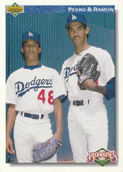 #79 Pedro Martinez / Ramon Martinez - Los Angeles Dodgers - 1992 Upper Deck Baseball
