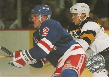 #79 Brian Leetch - New York Rangers - 1991-92 Pro Set Platinum Hockey