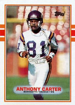 #79 Anthony Carter - Minnesota Vikings - 1989 Topps Football