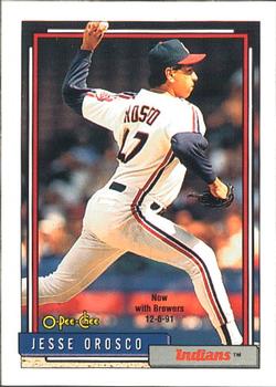 #79 Jesse Orosco - Milwaukee Brewers - 1992 O-Pee-Chee Baseball