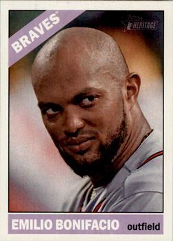 #79 Emilio Bonifacio - Atlanta Braves - 2015 Topps Heritage Baseball