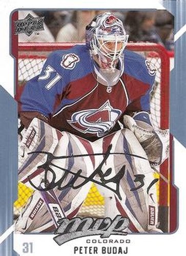 #79 Peter Budaj - Colorado Avalanche - 2008-09 Upper Deck MVP Hockey