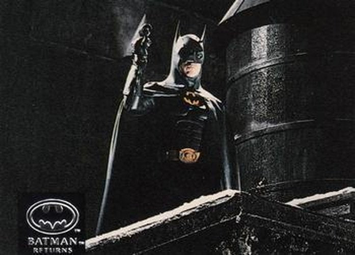 #79 Bruce Wayne Michael Keaton , relaxing in Way - 1992 Stadium Club Batman Returns