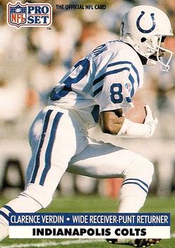 #179 Clarence Verdin - Indianapolis Colts - 1991 Pro Set Football