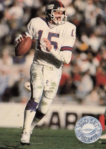 #79 Jeff Hostetler - New York Giants - 1991 Pro Set Platinum Football