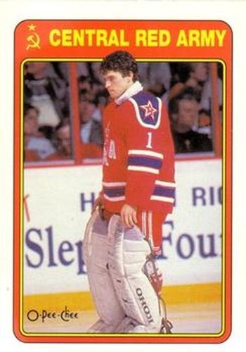 #7R Arturs Irbe - Central Red Army - 1990-91 O-Pee-Chee Hockey - Central Red Army