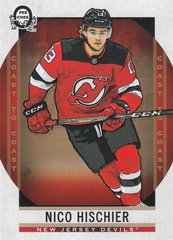 #7 Nico Hischier - New Jersey Devils - 2018-19 O-Pee-Chee Coast to Coast Hockey