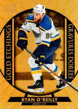 #G-7 Ryan O'Reilly - St. Louis Blues - 2020-21 Upper Deck Tim Hortons Hockey - Gold Etchings