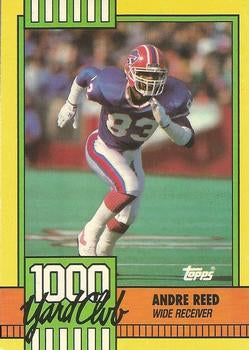 #7 Andre Reed - Buffalo Bills - 1990 Topps Football - 1000 Yard Club
