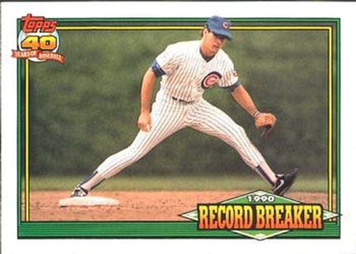 #7 Ryne Sandberg - Chicago Cubs - 1991 O-Pee-Chee Baseball