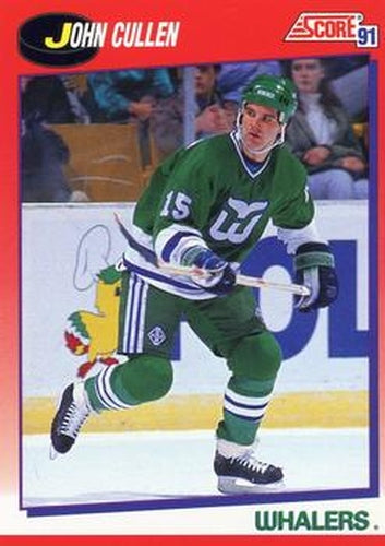 #7 John Cullen - Hartford Whalers - 1991-92 Score Canadian Bilingual Hockey