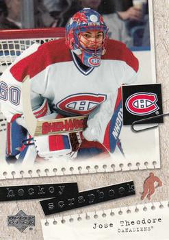 #HS7 Jose Theodore - Montreal Canadiens - 2005-06 Upper Deck - Hockey Scrapbook