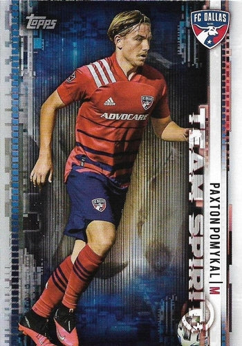 #TS-7 Paxton Pomykal - FC Dallas - 2021 Topps MLS Soccer - Team Spirit