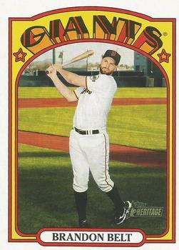 #7 Brandon Belt - San Francisco Giants - 2021 Topps Heritage Baseball