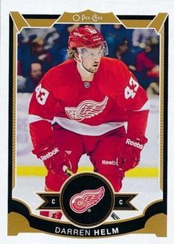 #7 Darren Helm - Detroit Red Wings - 2015-16 O-Pee-Chee Hockey